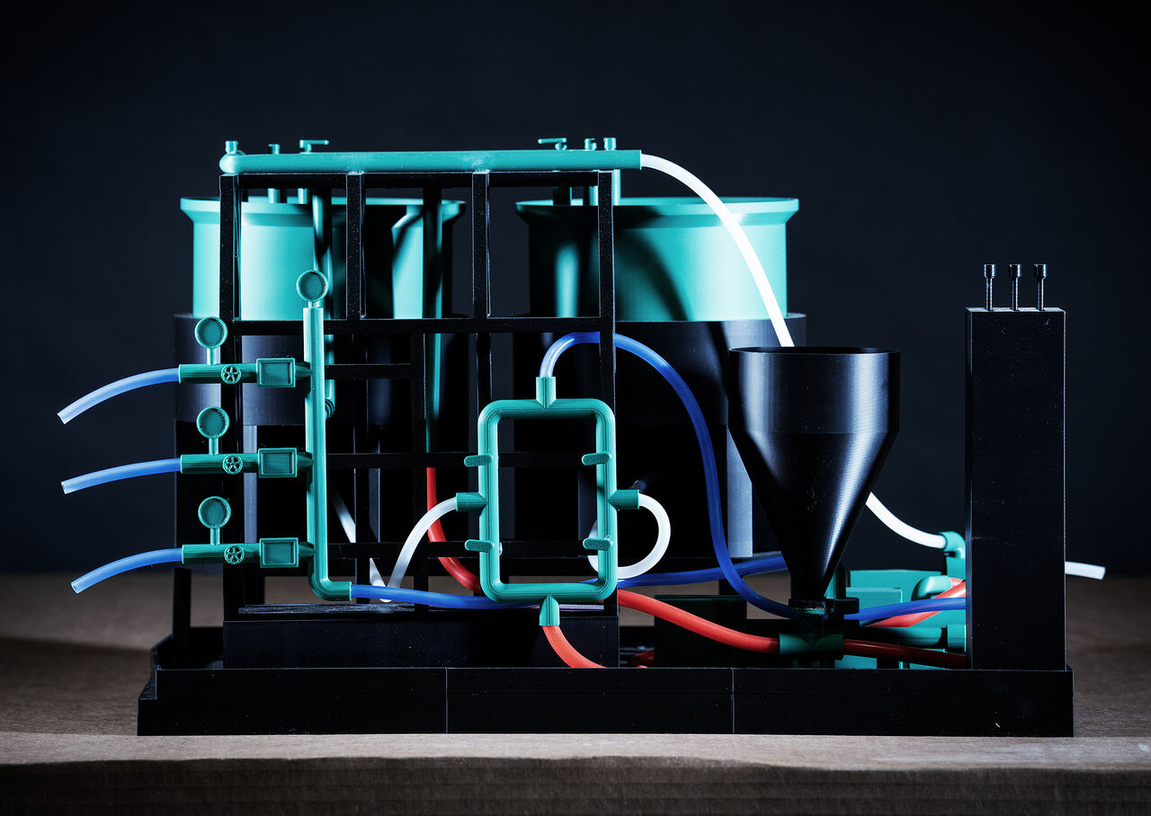 Chemical injection skid model