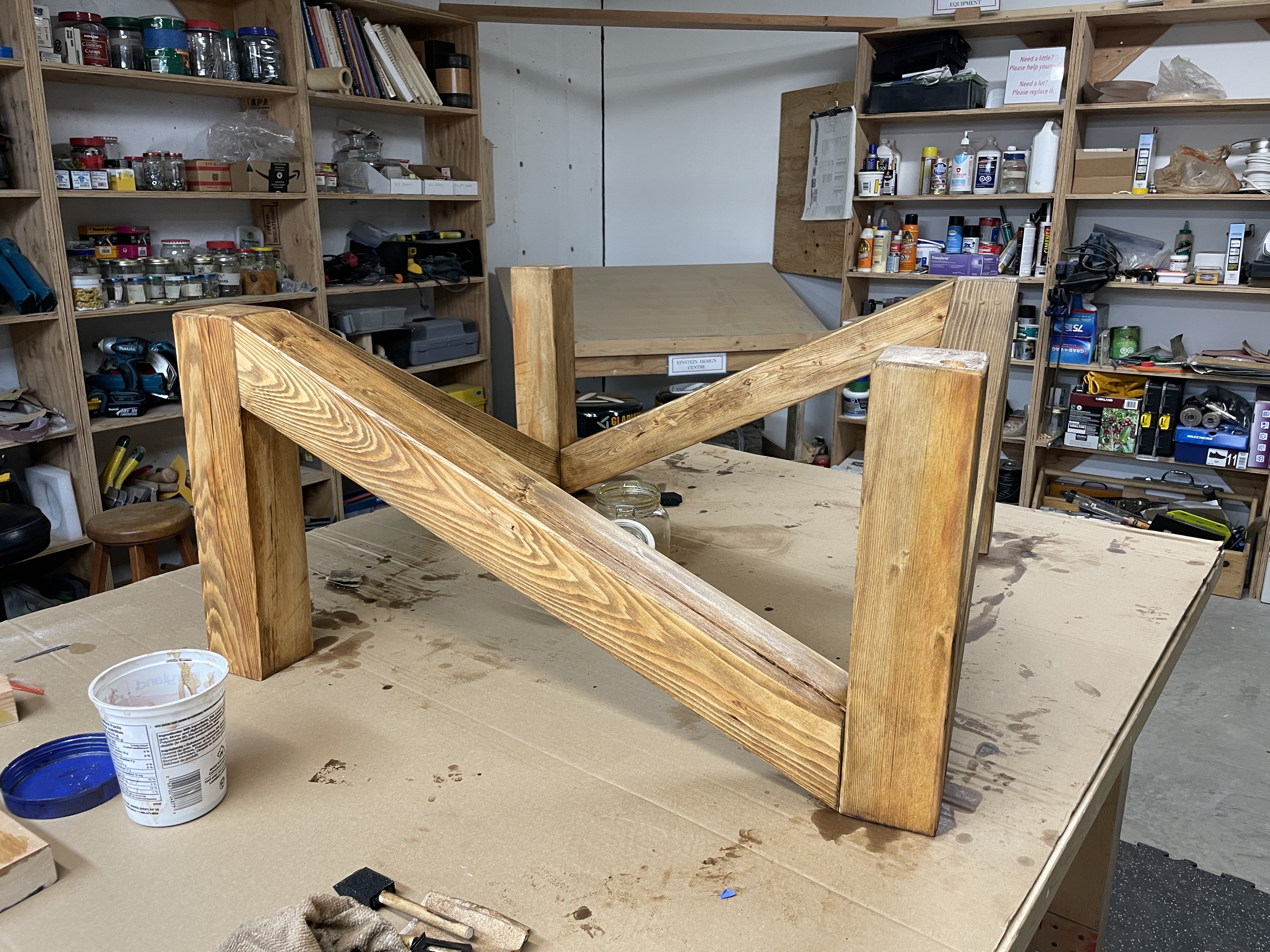 Frame during the shop build